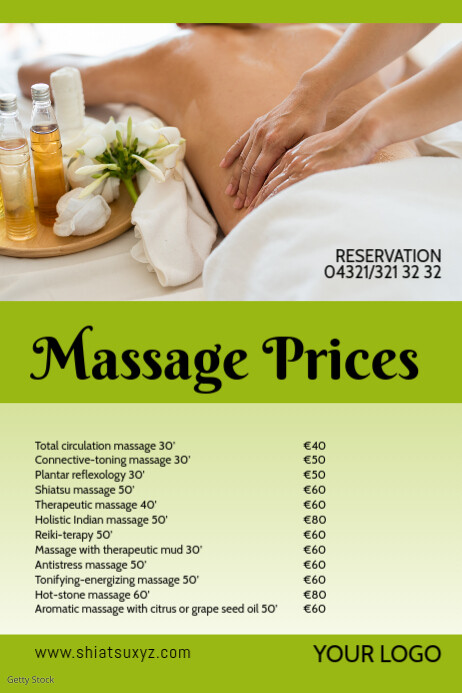 massage prijzen